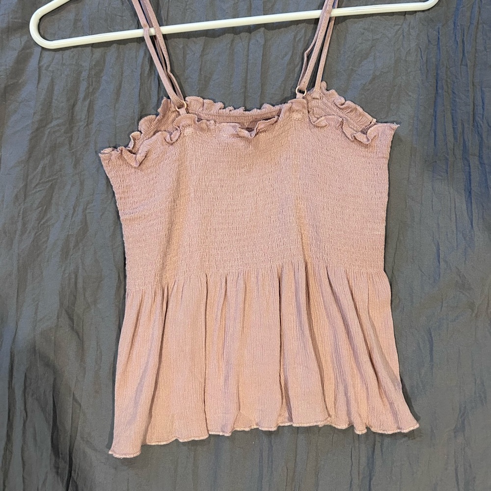 LA Hearts smocked top size XS